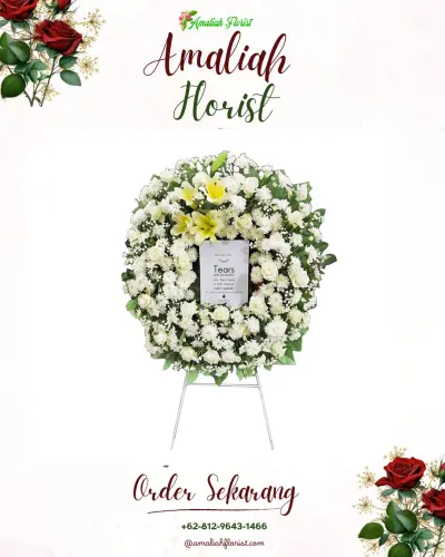 Krans Bunga Duka Cita di Mangunan